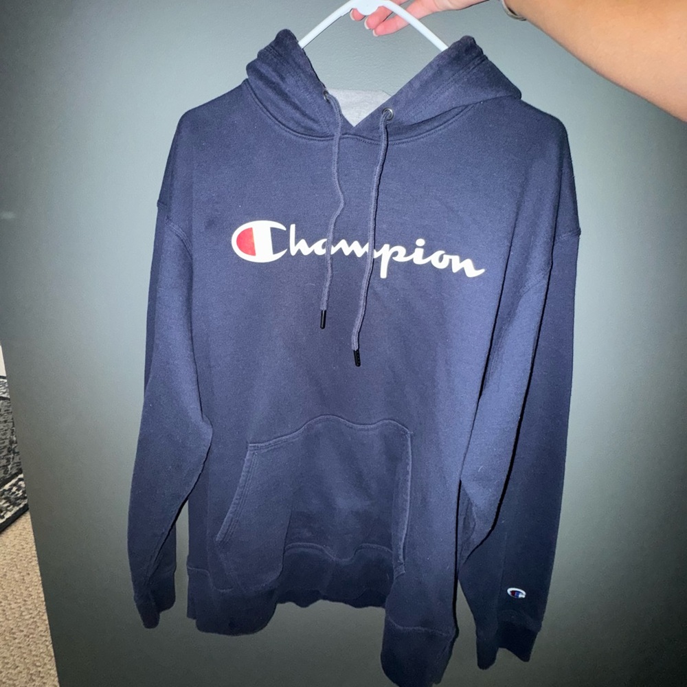 Champion Dark Blue Pullover Hoodie